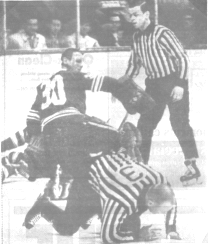 Referee in too close