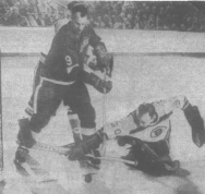 Action around Gerry Cheevers