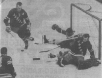 Action around Ed Giacomin