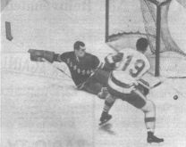 Action around Rangers' net