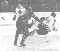Bobby Hull hits the ice