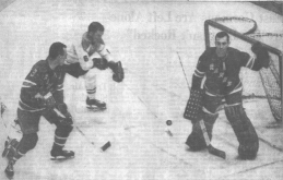 Action around Rangers' net