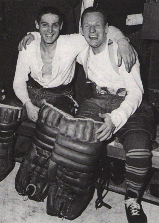 Terry Sawchuck & Johnny Bower